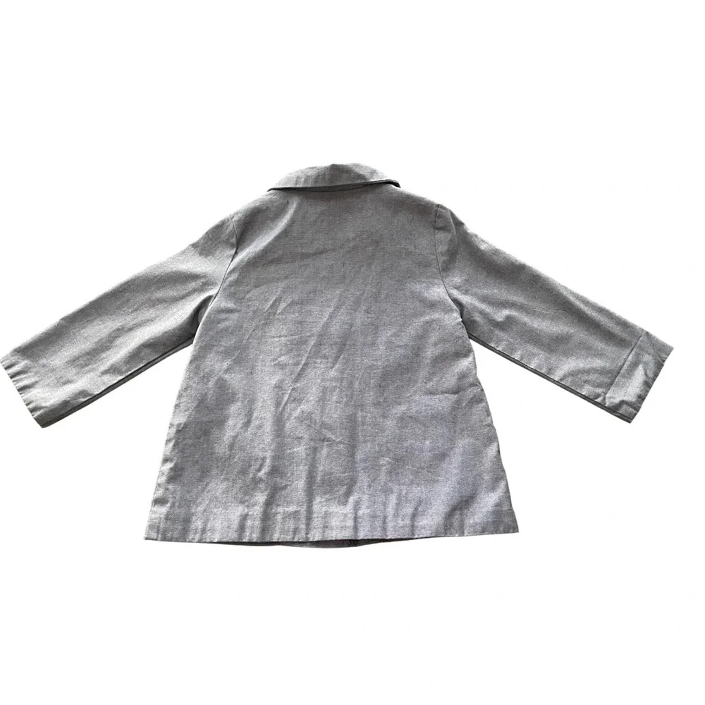 Zara BabyGirl Gray Chore Coat Zip Up Rain Jacket 18-24‎ Months Spring Toddler